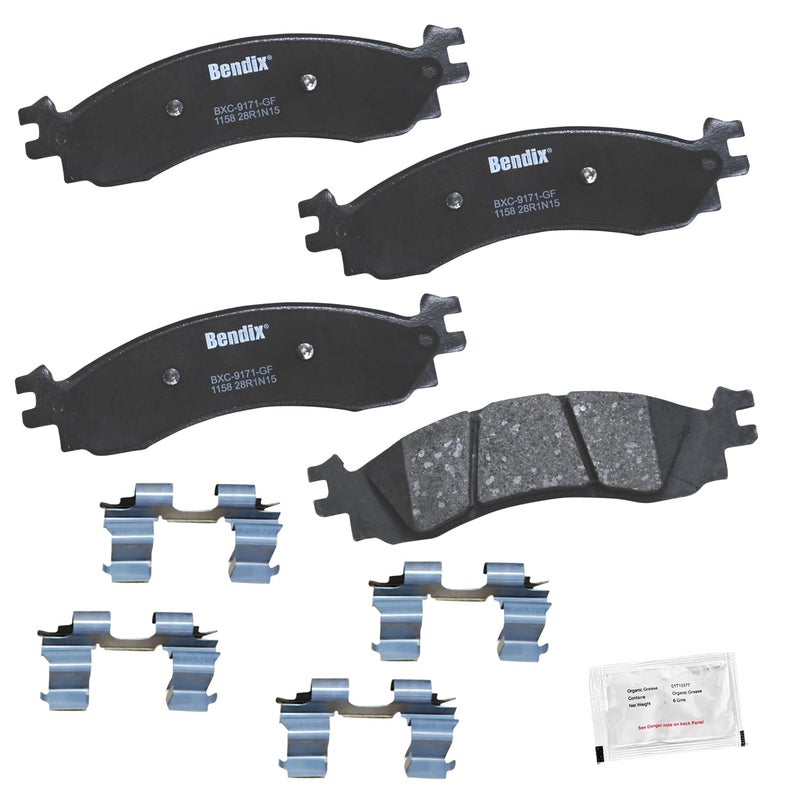 Bendix Priority1 CFC1158 Ceramic Front Brake Pads for Ford Explorer 20102006 Explorer Sport Trac 20102007 Taurus 20122010 Mercury Mountaineer 20102006