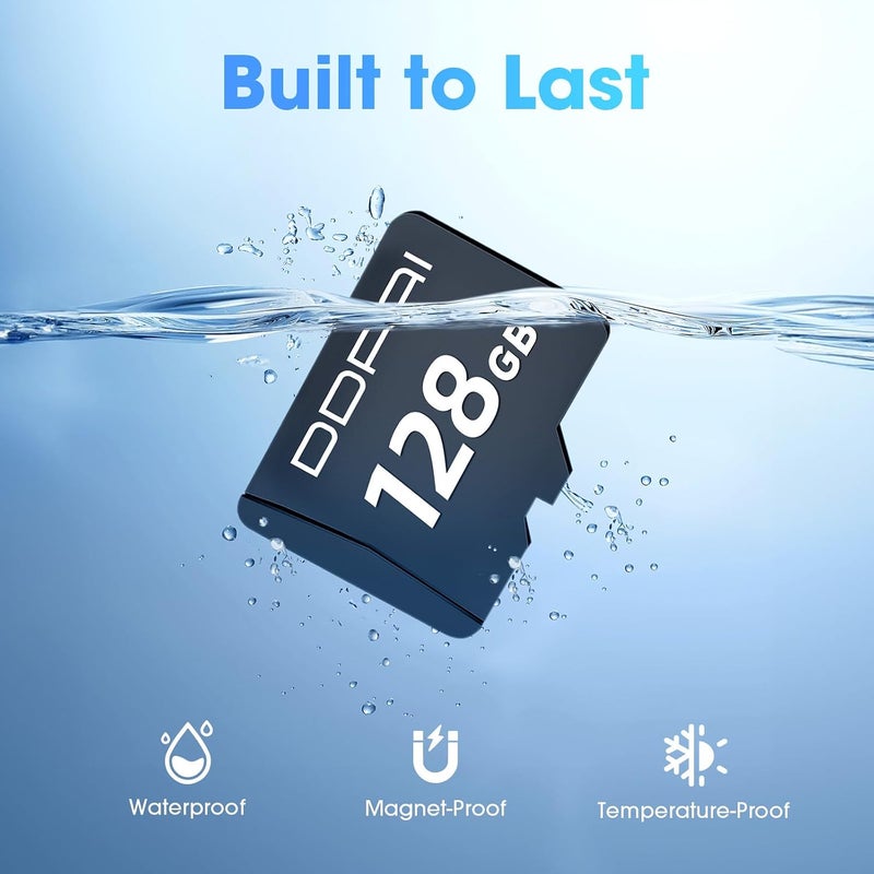 128GB TF Memory Card A1, U3, V30, Class 10, 4K Ultra HD High Speed Memory Compatible with Dashcam Smartphone Tablet Action Camera Surveillance Camera - Image 3