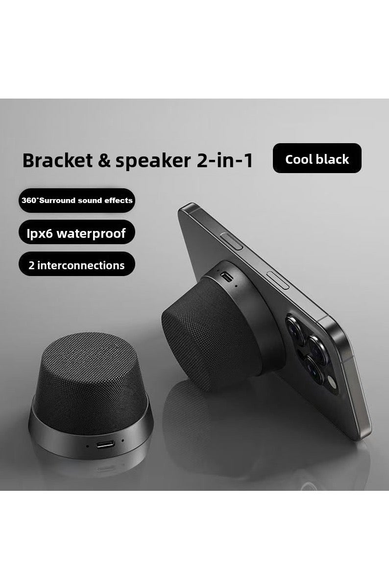 Waterproof Magnetic Bluetooth Speaker, IPX6 Portable & Adhesive Wireless Speaker for Shower, Kitchen, Outdoor, Mag-Safe Compatible - Image 3