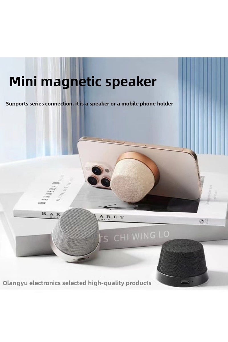 Waterproof Magnetic Bluetooth Speaker, IPX6 Portable & Adhesive Wireless Speaker for Shower, Kitchen, Outdoor, Mag-Safe Compatible - Image 1