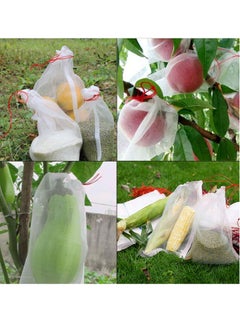 KASTWAVE Fruits Protection Bags for Fruit Trees, Nylon Mesh Fruit Bags with Drawstrings to Prevent Insect Birds Squirrels, 6"x10" Fruit Mesh Bags for Garden Orchards, Protect Fruits and Vegetables 50 Pcs  - Image 5