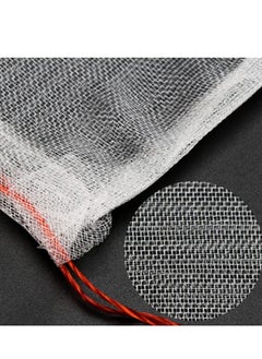 KASTWAVE Fruits Protection Bags for Fruit Trees, Nylon Mesh Fruit Bags with Drawstrings to Prevent Insect Birds Squirrels, 6"x10" Fruit Mesh Bags for Garden Orchards, Protect Fruits and Vegetables 50 Pcs  - Image 2