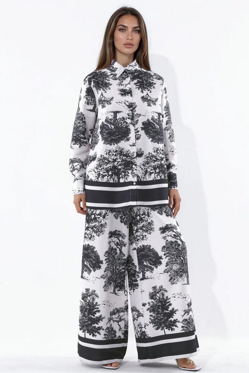 جينيفر Cotton-Viscose Two-Piece Coord