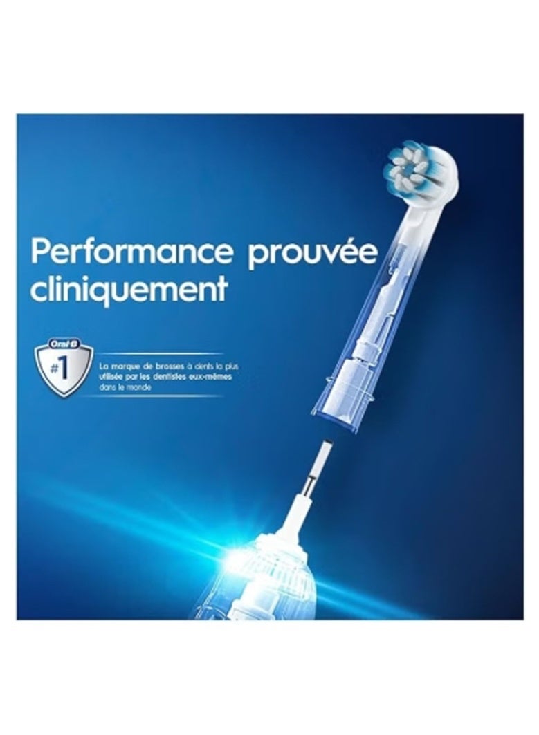 Oral-B Sensitive Clean Electric Toothbrush Head, X-Shaped & Extra Soft Bristles for Gentle Brushing & Plaque Removal, Pack of 8 Toothbrush Heads, White (Packing May Vary) - Image 5