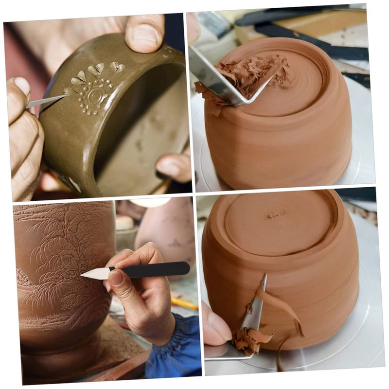 DIY Pottery Tools Set With Small Handle Mug Forms For Clay Sculpting Art Projects - Image 3