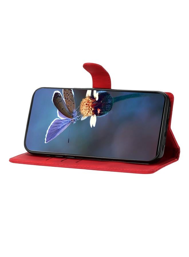 S-TOP Case For OPPO A98 5G / F23 5G Cherry Blossom Butterfly Skin Feel Embossed PU Phone Case - Image 5