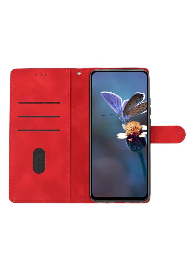 S-TOP Case For OPPO A98 5G / F23 5G Cherry Blossom Butterfly Skin Feel Embossed PU Phone Case - Image 4