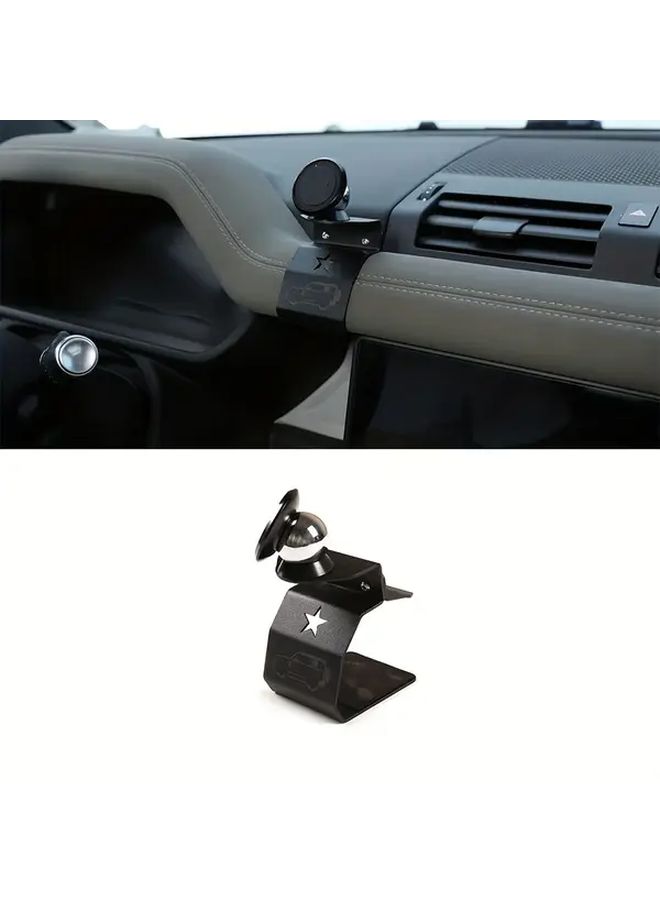 Phone Mount Stand Fit For Land Rover Defender 20 24 Black Dash Holder Car Interior Accessories - Image 1