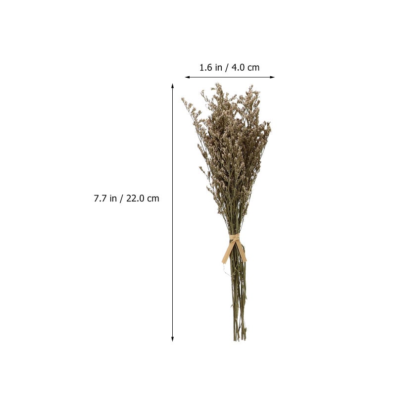 Dried Babys Breath Flower Bouquet Set 6 Pcs Natural Color Home Decor Floral Arrangements - Image 3