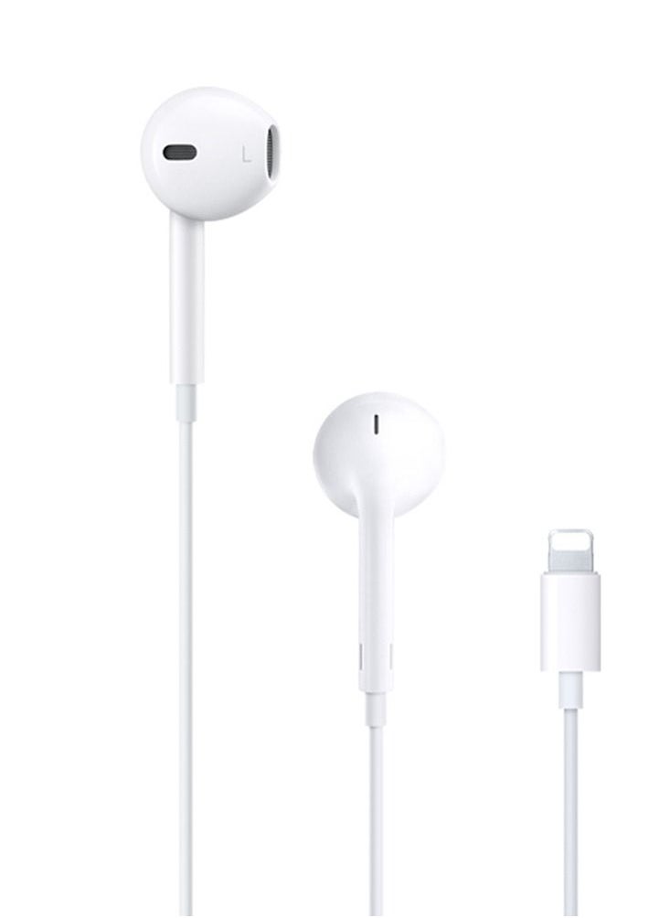Generic - 8 Pin Lightning Stereo Earphones For Apple iPhone 6/6S/7/8 Plus X/iPad mini White - Image 1