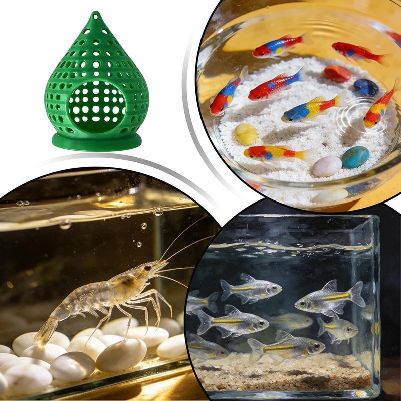 Shrimp Tube Shelter - Aquarium Cone Resting Cave, Floating Betta Fish Hideouts, 2.76in Compact Size + 3D Printed Durabl Features | 3D Printing Material Structured Form for Clown Fish Crab & Smal - Image 4