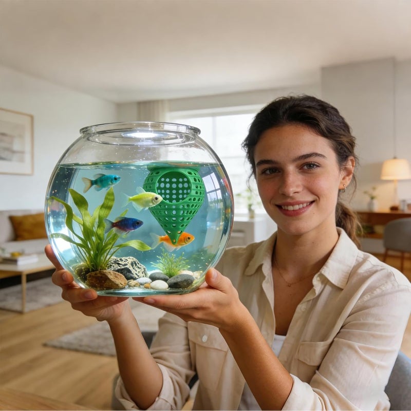 Shrimp Tube Shelter - Aquarium Cone Resting Cave, Floating Betta Fish Hideouts, 2.76in Compact Size + 3D Printed Durabl Features | 3D Printing Material Structured Form for Clown Fish Crab & Smal - Image 2
