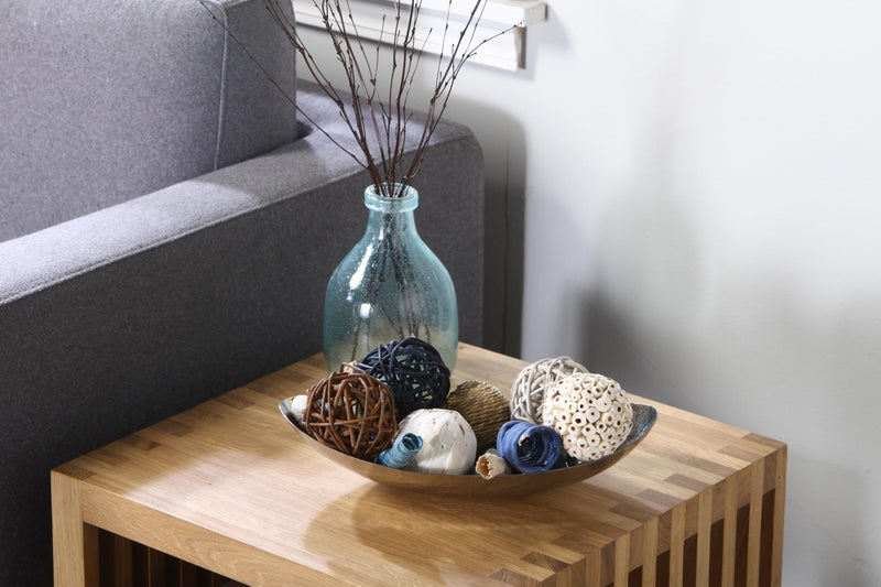 Hosley 13.5 Inch Hammered Stainless Steel Oval Bowl Ideal for Orbs and Dry Potpourri as well as Ball Candles Great for Weddings and Special Events O4 - Image 2