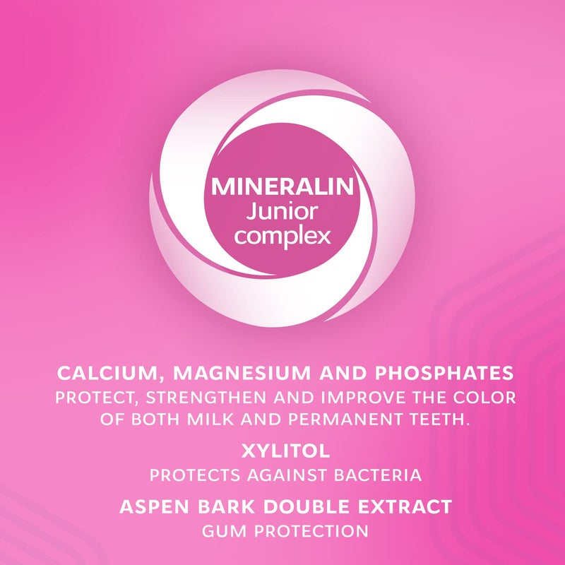 Rocs R.O.C.S. Junior Toothpaste - Enamel Whitening Teeth Gum Protection - for Children 6-12 Years Old - Safe to Swallow - Natural, No Fluoride or Sulfate (Berry Mix, Pack of 1) - Image 4