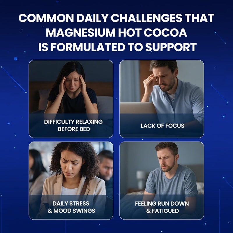 مسحوق كاكاو ساخن بالمغنيسيوم | مسحوق سوبر فود للنوم مع 10 فطر، مغنيسيوم جليسينات و L-ثيانين | نباتي، مناسب للكيتو | دعم للهدوء، طول العمر والمغذيات المعززة للذكاء، 10.58 أونصة - Image 4