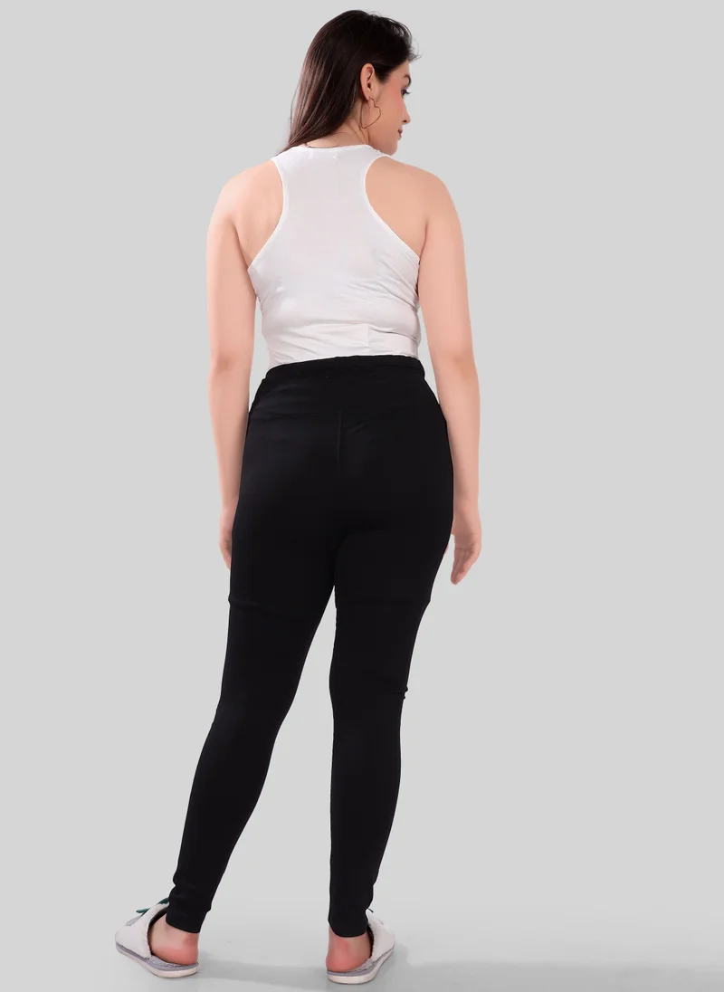 TUMMY Pack of 2 Viscose Solid High GRaist Maternity Leggings