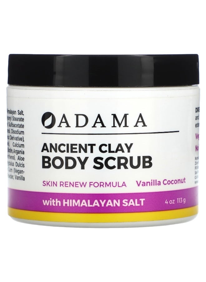 Zion Health Zion Health, Adama, Ancient Clay, Body Scrub, Vanilla Coconut, 4 oz (113 g)  - Image 1
