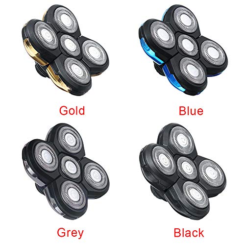 Ranjaner 5 Heads Beard Cutter, Universal Electric Razor Shaver Head Men's Electric Shaver Heads Blades, Rotary 4D Cutter Head Double Ring Blade Shaver Head - Image 5