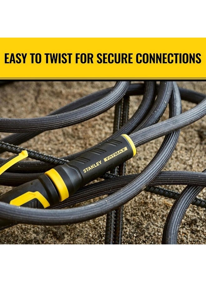 Stanley Fatmax ExoJacket Heavy Duty Fabric Hose Grey 5/8 Inch x 100 ft BDS90131 - Image 4