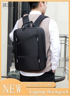 DUNISO Laptop Backpack Lightweight with USB Charging Port Multi Compartment Backpack with Large Capacity Waterproof and Dustproof Business Bookbag for Work School Travel Flight  - Image 1
