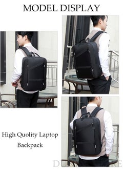 DUNISO Laptop Backpack Lightweight with USB Charging Port Multi Compartment Backpack with Large Capacity Waterproof and Dustproof Business Bookbag for Work School Travel Flight  - Image 2