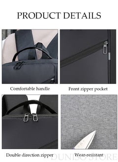 DUNISO Laptop Backpack Lightweight with USB Charging Port Multi Compartment Backpack with Large Capacity Waterproof and Dustproof Business Bookbag for Work School Travel Flight  - Image 3
