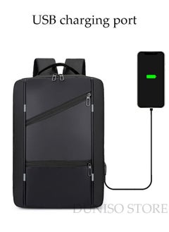 DUNISO Laptop Backpack Lightweight with USB Charging Port Multi Compartment Backpack with Large Capacity Waterproof and Dustproof Business Bookbag for Work School Travel Flight  - Image 5