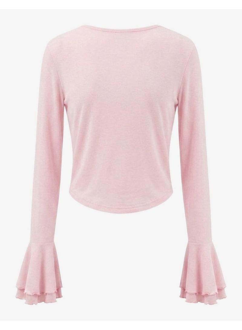 Carina Ruffle-Trim Pyjama Set - Image 4
