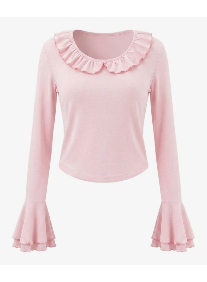 Carina Ruffle-Trim Pyjama Set - Image 3