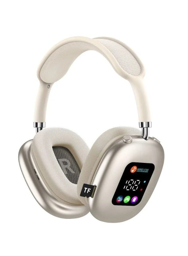 AKZ Max500 Wireless Bluetooth Headphones with Hi-Fi Sound LED Display and Volume Control Key - Image 1