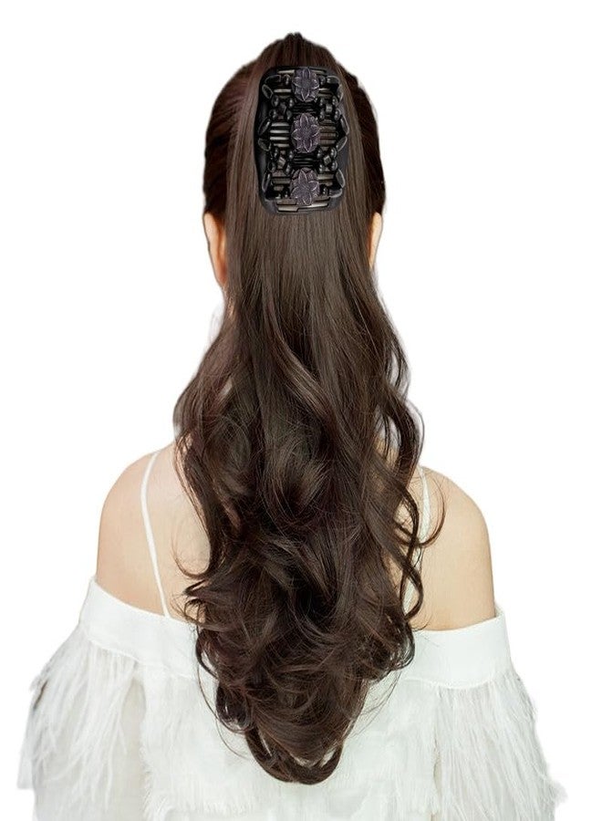 LOVEF Women Magic Hair Combs Wood Beaded Stretch Double Side Combs Clips Bun Maker Hair Accessories (Round Black) - Image 5