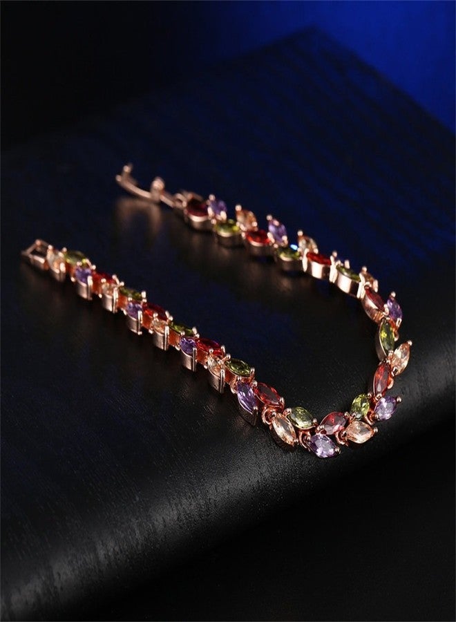 YAZILIND Buckle Bracelet Rose Gold Plated Color Cubic Zirconia Bangle Women BirthDay Jewelry Jewelry - Image 5