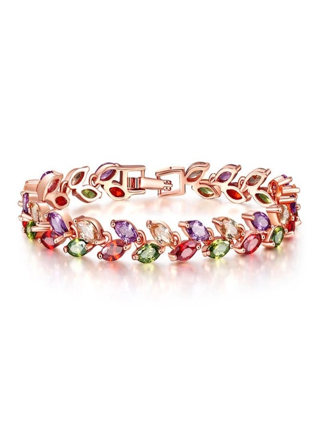YAZILIND Buckle Bracelet Rose Gold Plated Color Cubic Zirconia Bangle Women BirthDay Jewelry Jewelry - Image 1