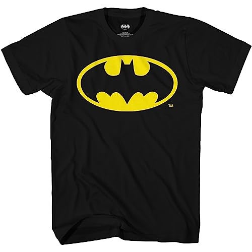 BATMAN 89 Logo Yellow Symbol Justice League Costume Adult T-Shirt.(LG, Black) - Image 2