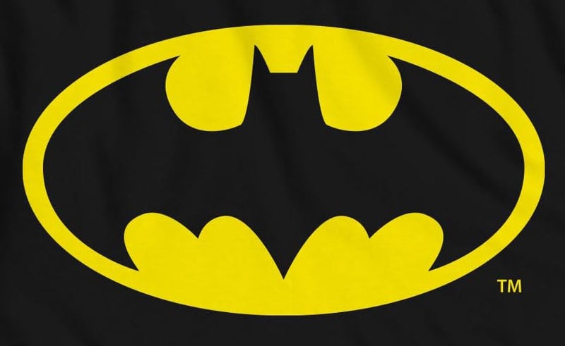 BATMAN 89 Logo Yellow Symbol Justice League Costume Adult T-Shirt.(LG, Black) - Image 5
