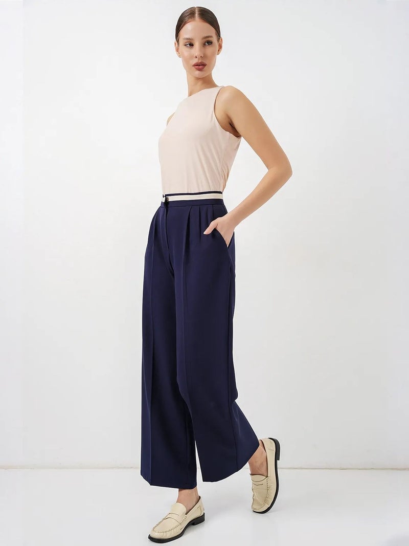 BIG DART BDART High Waist Wide Leg Trousers with Pockets - Image 3