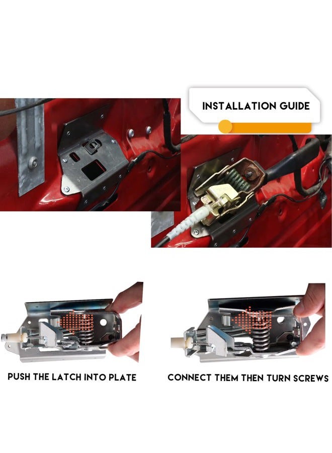 Unikpas Driver Door Latch Assembly w/Enhanced Kit compatible for Ford F150 F250 1992-96 F350 F450 1992-97 Front left Side Door replace Latch F4TZ15219A65A - Image 5
