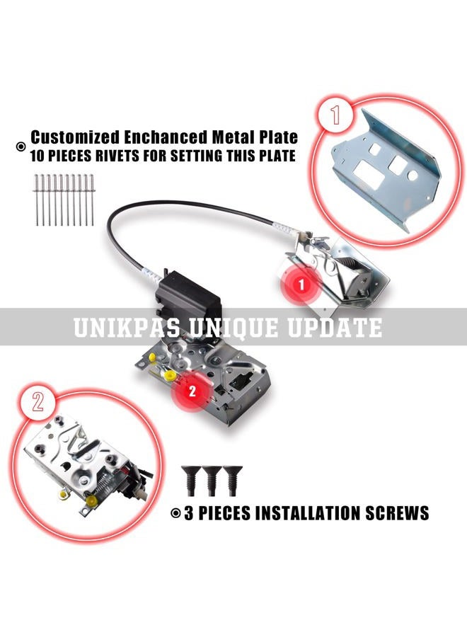 Unikpas Driver Door Latch Assembly w/Enhanced Kit compatible for Ford F150 F250 1992-96 F350 F450 1992-97 Front left Side Door replace Latch F4TZ15219A65A - Image 2