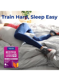 Hyland's Restful Legs PM, Nighttime Formula, Calms Agitated Legs so You Can Sleep, 50 Quick Dissolving Tablets  - Image 3