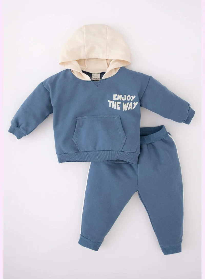 DeFacto 2 Pack BabyBoy Hooded Long Sleeve Knitted Set