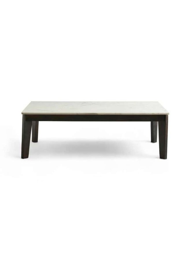 Pan Home Marble Coffee Table - White & Brown - Image 5