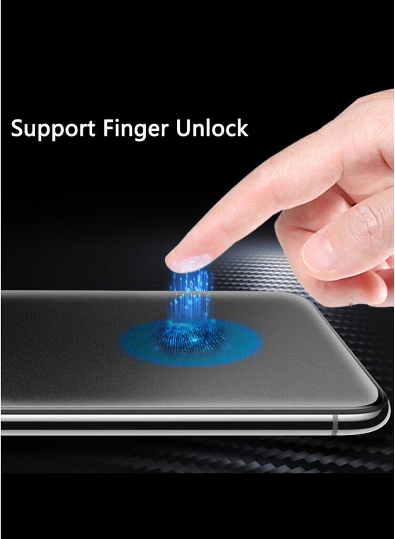 هوكو واقي شاشة سامسونج جالاكسي إس 24 ألترا للخصوصية - فيلم زجاجي مقوى مضاد للتجسس، متوافق مع بصمة الإصبع، مقاوم لبصمات الأصابع والغبار - Image 3