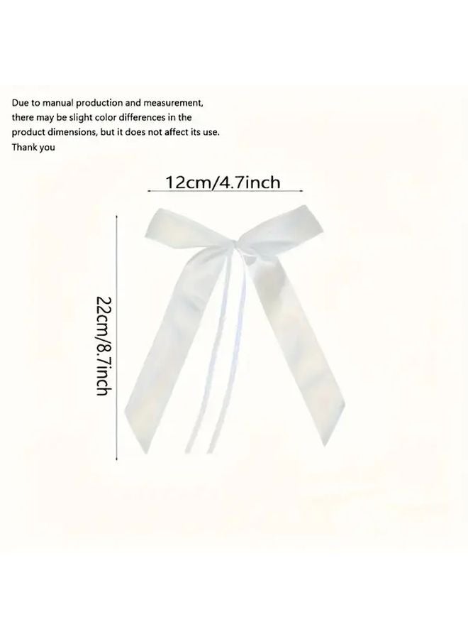 50pcs Beige Satin Bowknot Ribbon Streamers For Wedding Party Decor And Gift Wrapping - Image 4