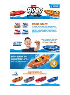 ROBO ALIVE S001-ZURU ROBO ALIVE – ROBOTIC BOAT-SERIES 1,4Facing24pcs/PDQ,48PCS/CTN,STD Color Asst  - Image 3