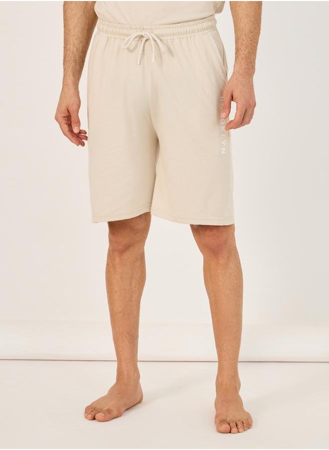 Styli Slogan Print Crew Neck T-Shirt and Shorts Pyjama Set  - Image 4