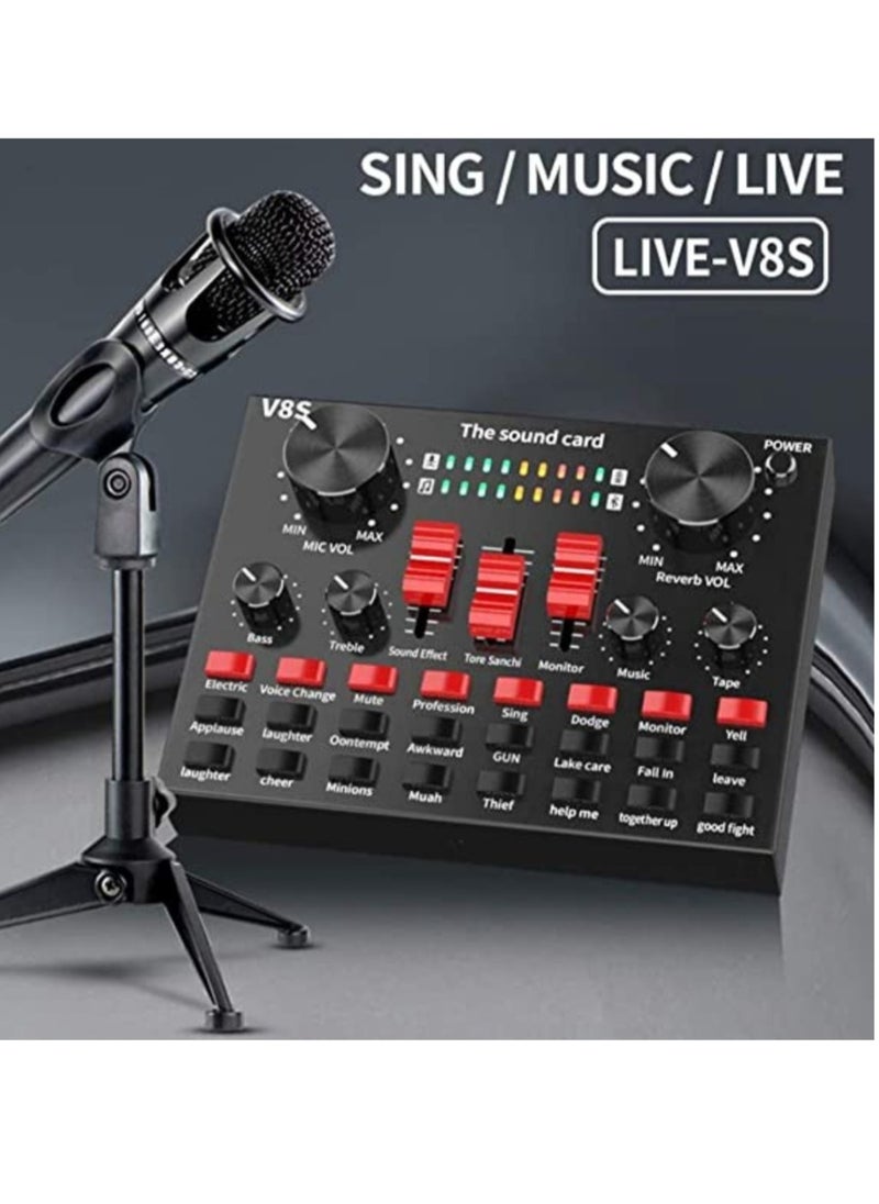 ELTRAZONE Live Streaming Sound Adapter Phone Laptop Microphone Multi-Function High Sound Quality Intelligent Compatibility Sound Adapter  - Image 3