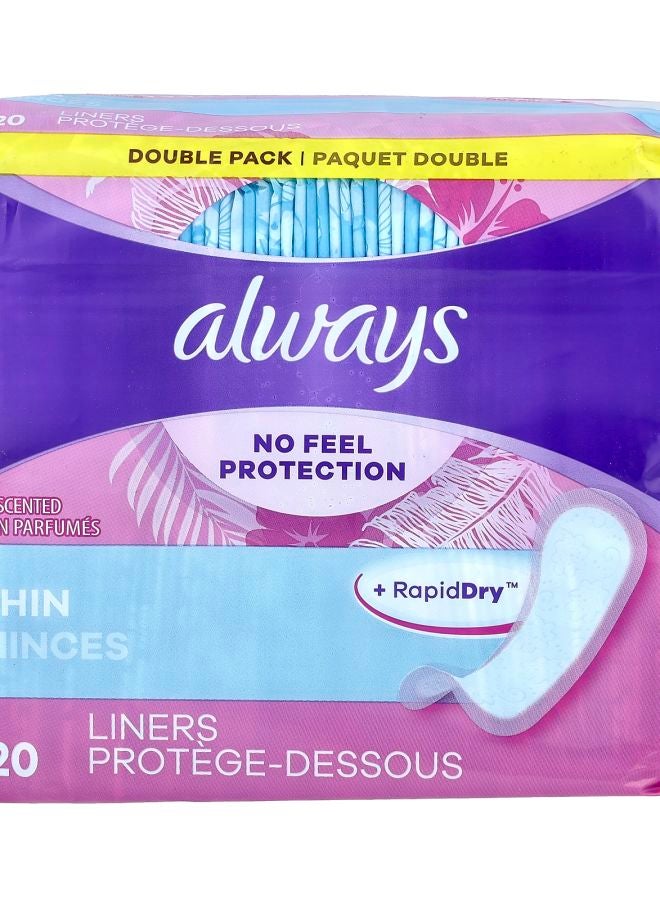 Always Thin Daily Liners Unscented  120 Liners