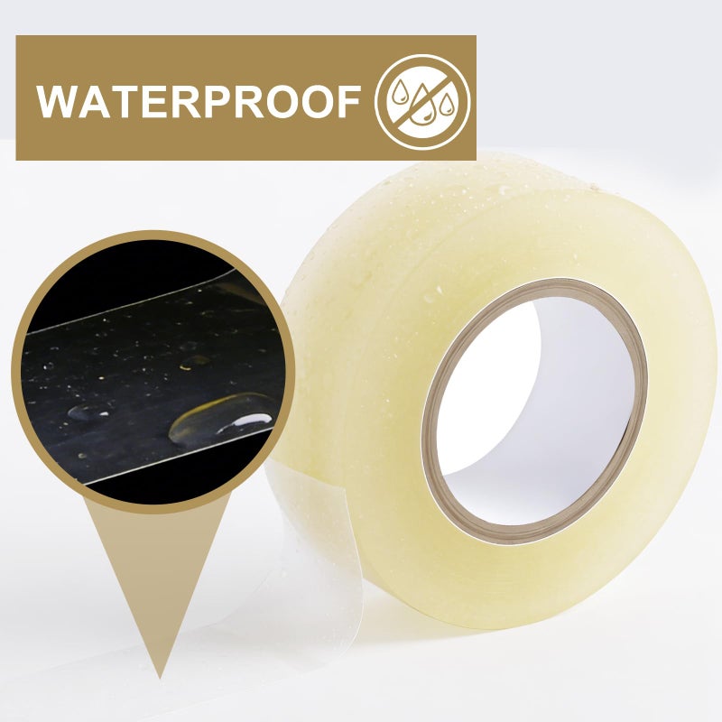 Guirnd Clear Hockey Tape, 2 Roll Strong Adhesive Goon Tape, Hockey Clear Tape 1 Inch x 49.5 FT Each Roll, Hockey Stick Tape for Sports, Handles, Pullup Bars, Bats, Rackets, Tools - Image 3