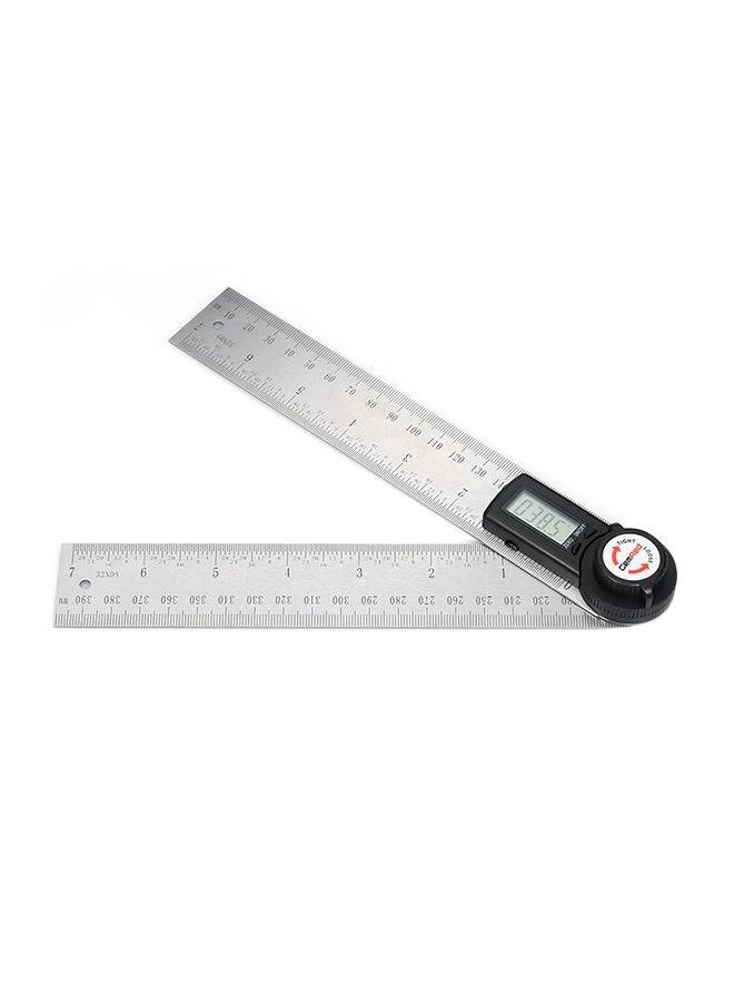 2-In-1 Angle Gauge Goniometer With Digital Display Clinometer Silver  - Image 2
