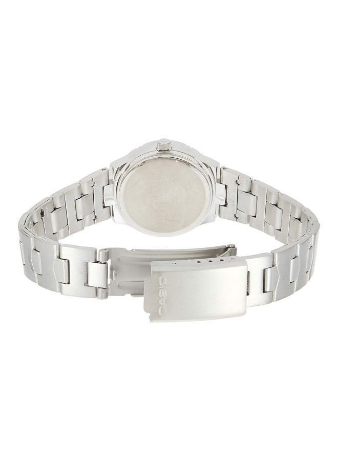 كاسيو ساعة نسائية مقاومة للماء بتصميم تناظري LTP-1241D-2A2DF - 33 ملم - فضي - Image 2